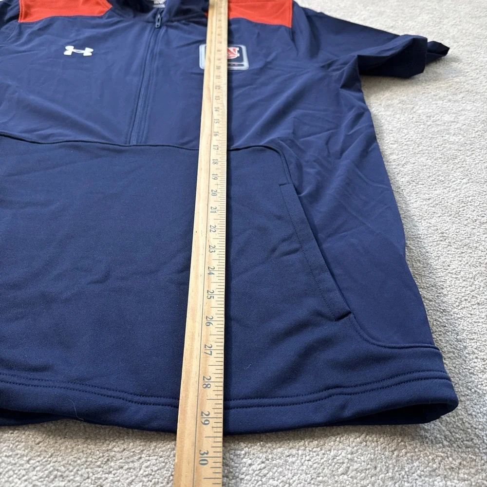 Auburn Tigers Team Issued Under Armour 1/2 Zip Pullover Storm S/S L Sammy Cohen